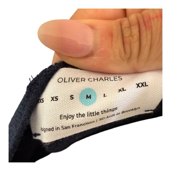 Oliver Charles Merino Wool Yak Navy Blue All-Season Swing Dress M - Picture 8 of 13